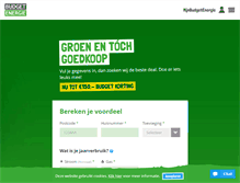 Tablet Screenshot of budgetenergie.nl